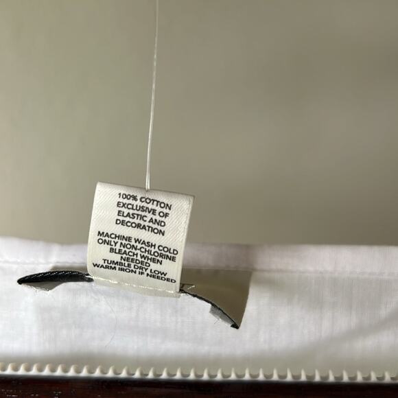 NWT LOFT by Ann Taylor White Embroidered Women's Mexican Peasant Top - size XXL - Picture 8 of 10